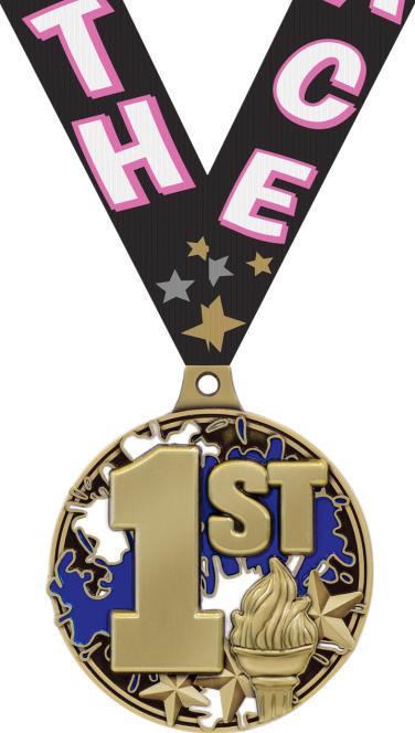 2" 1st Place Splash Medal