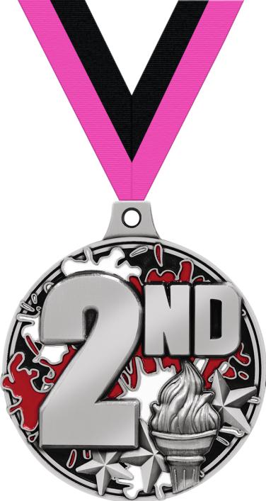 2" 2nd Place Splash Medal