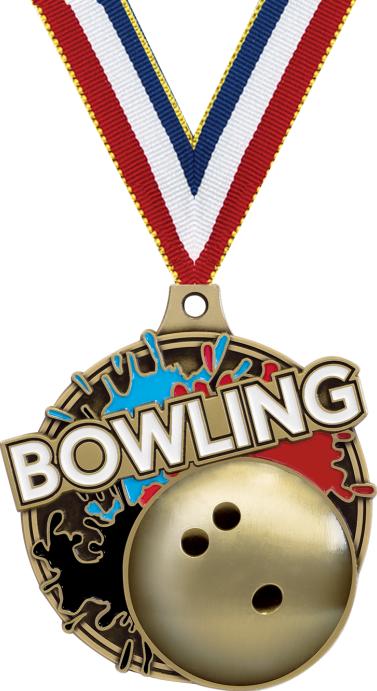 2" Bowling Splash Medals