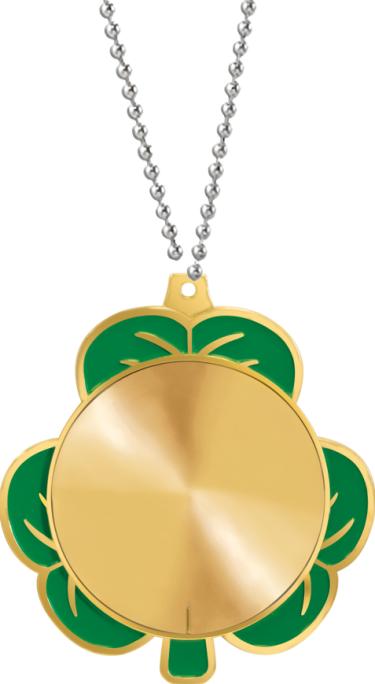 2 3/4" Shamrock Insert Medal