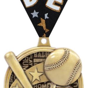 2" Kudos Baseball Medals