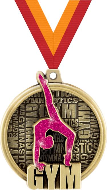 2" Kudos Female Gym Medals