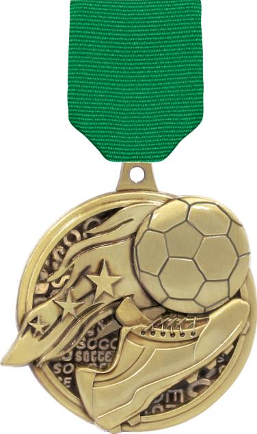 2" Kudos Soccer Medals