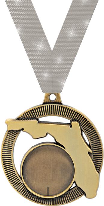 2" Florida Insert Medals