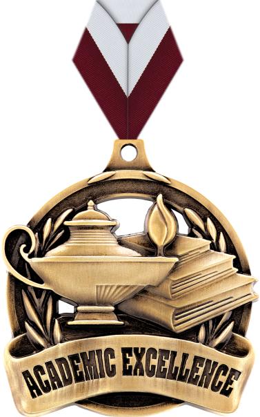 2" Academic Excellence Medal