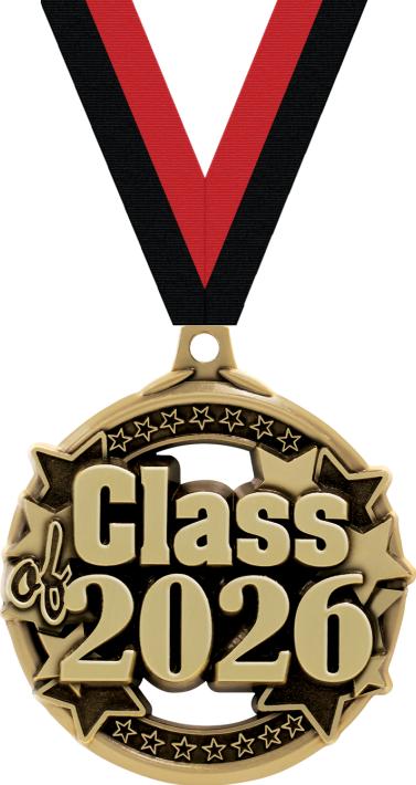 2" Class Of 2026 Medal