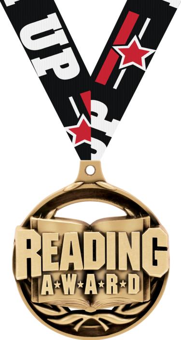 2" Reading Award Medal