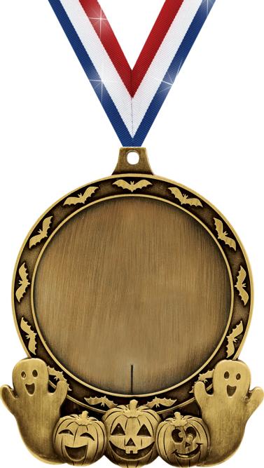 3" Halloween Insert Medal