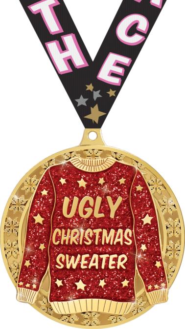 3" Ugly Sweater Medal