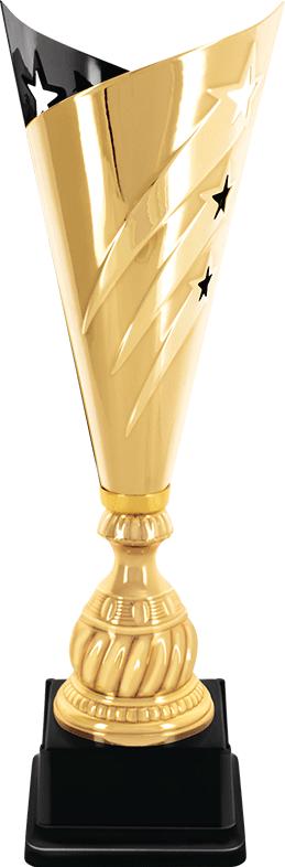 Gold And Black Star Streak Cup Trophy