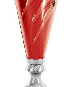 Red And Silver Star Streak Cup Trophy