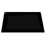 2.7"W x 1.5"H Black Acrylic Plate