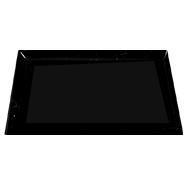 3.44"W x 1.59"H Black Acrylic Plate