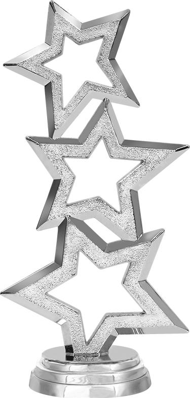 6" Three Star Silver Figure