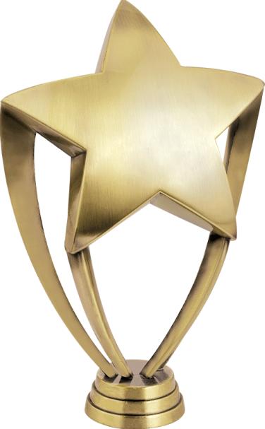 6" Gold Casted Star Figure