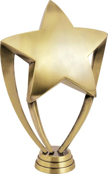 8" Gold Casted Star Figure