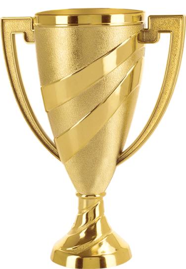 6" Gold Swirl Cup