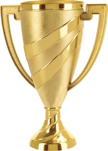 7" Gold Swirl Cup