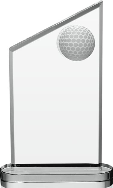 Inlaid Golf Crystal