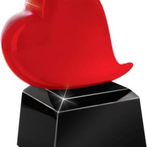 Red Heart Jewel Crystal