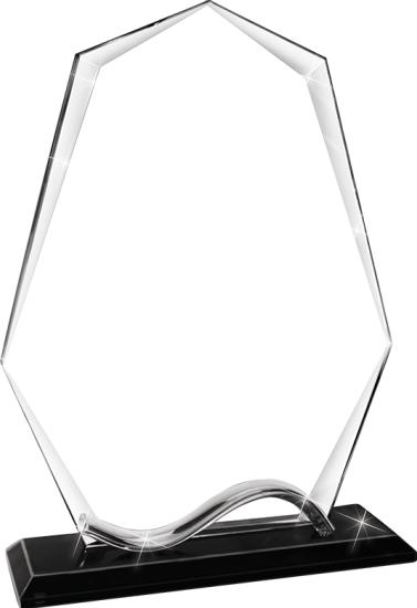 Metal Wave Pyramid Crystal