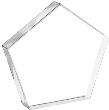 Pentagon Crystal Paperweight