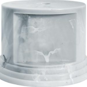 2"H Small Marble Finish Round Base