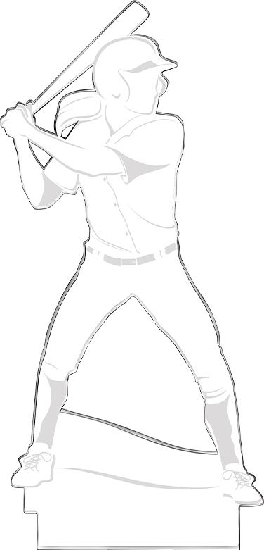 Softball Dynamic Acrylic