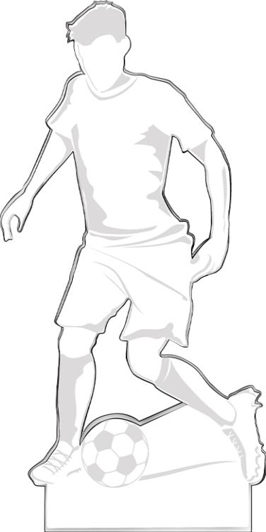 Soccer Male Dynamic Acrylic