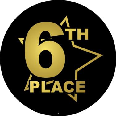 Black & Gold 6th Place