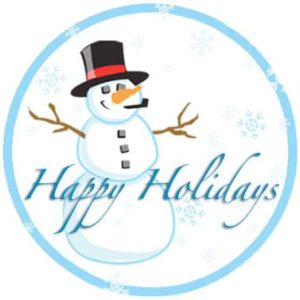 Happy Holidays Mylar