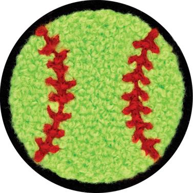 Softball Chenille Mylar