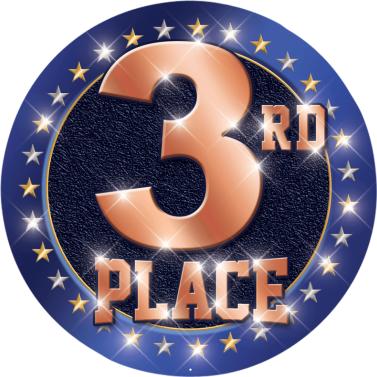 3rd Place Cobalt Mylar