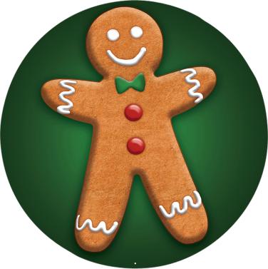 Gingerbread Man Mylar