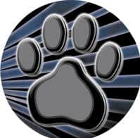 Mascot Paw Print Mylar
