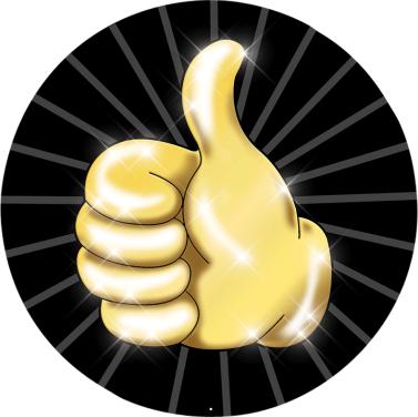 Thumbs Up Shadow Mylar