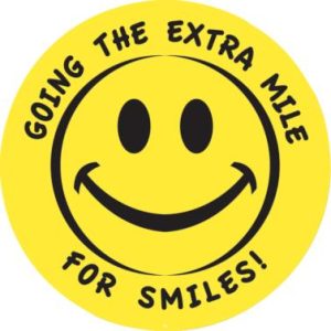 Smiley- Going The Extra Mile Mylar