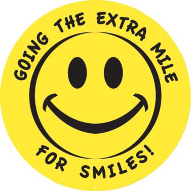 Smiley- Going The Extra Mile Mylar