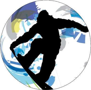 Snowboarding Icicle Mylar