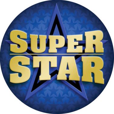Super Star Blue Star Mylar