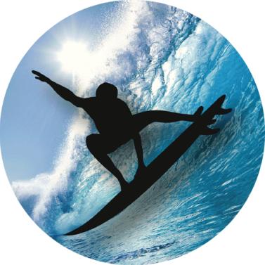 Surfing Tidal Wave Mylar