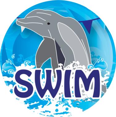 Swim Mascot Mylar