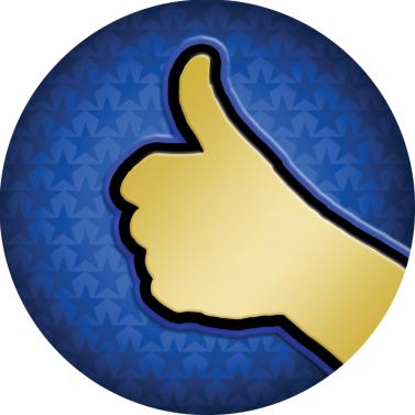 Thumbs Up Blue Star Mylar