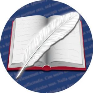 Writing Quill And Book Mylar