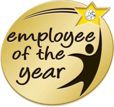 Employee Of The Year Pin With Gem