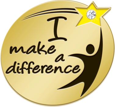 I Make A Difference Recognition Pin
