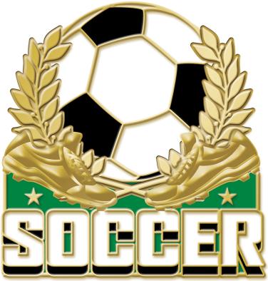Soccer Wreath Turf Pin