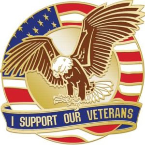 Support Veterans Pin
