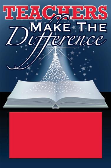 Teachers Make The Difference Showstopper Mylar