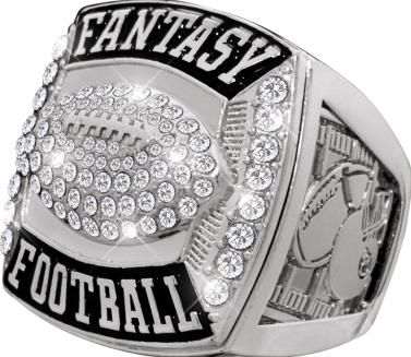 Fantasy Football Deluxe Silver Championship Rings